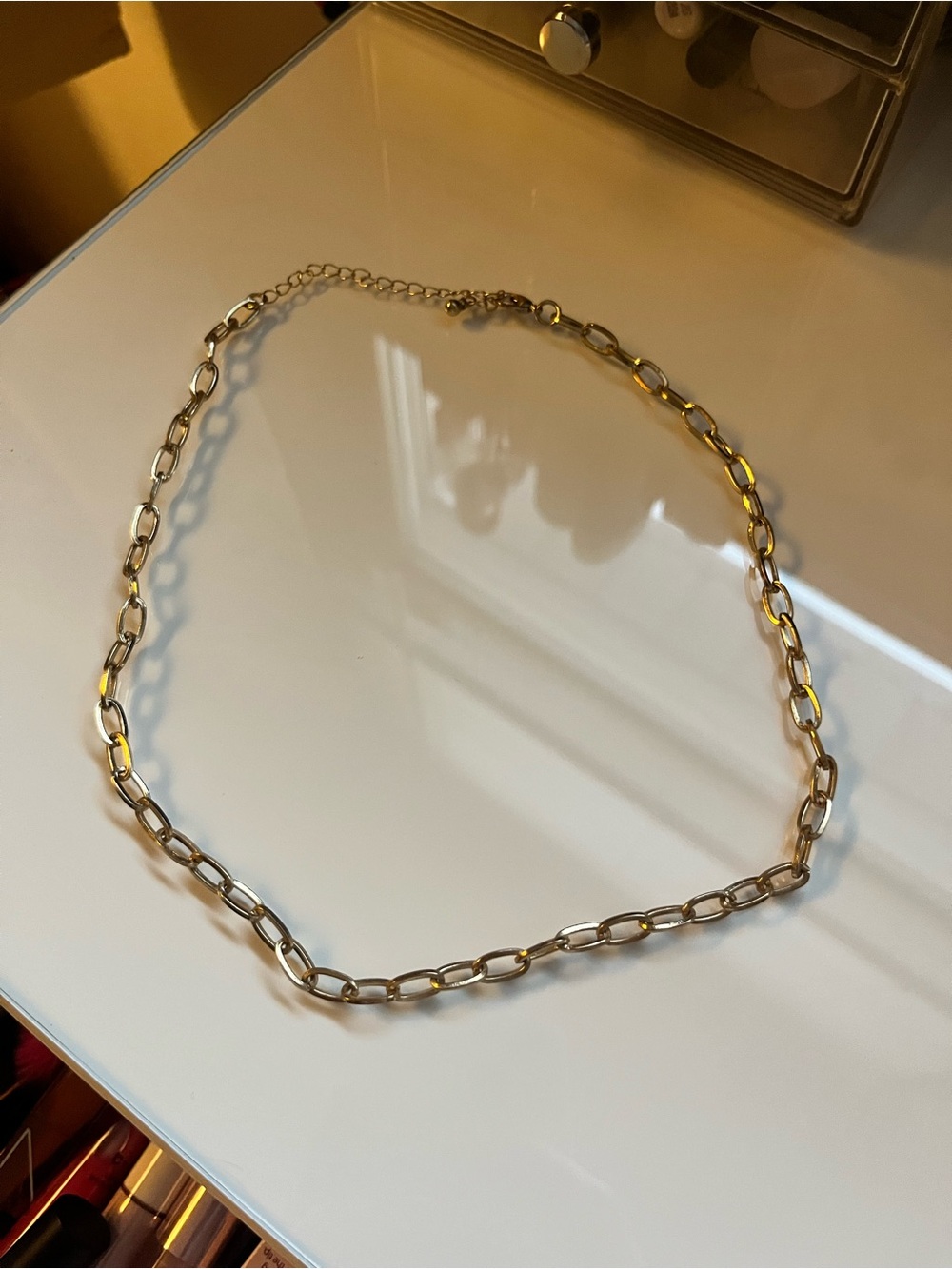 Gold Link Chain Necklace - Women's Jewelry - Picture 1 of 1
